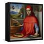 Portrait of a Cardinal in His Study, C.1510-20 (Oil and Tempera on Poplar Panel)-Lorenzo Costa-Framed Stretched Canvas