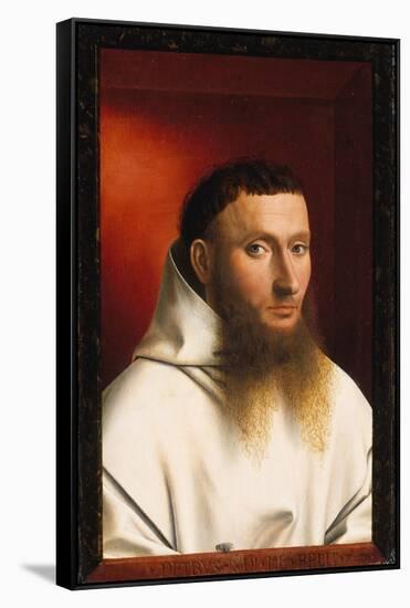 Portrait of a Carthusian, 1446-Petrus Christus-Framed Stretched Canvas