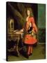 Portrait of a Cavalier, 1700-Robert Tournieres-Stretched Canvas