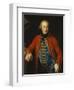 Portrait of a Cavalry Officer in Walking-Out Dress, Three-Quarter Length, Leaning on a Pedestal…-Pompeo Batoni-Framed Giclee Print