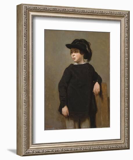 Portrait of a Child, c.1835-Jean Baptiste Camille Corot-Framed Giclee Print