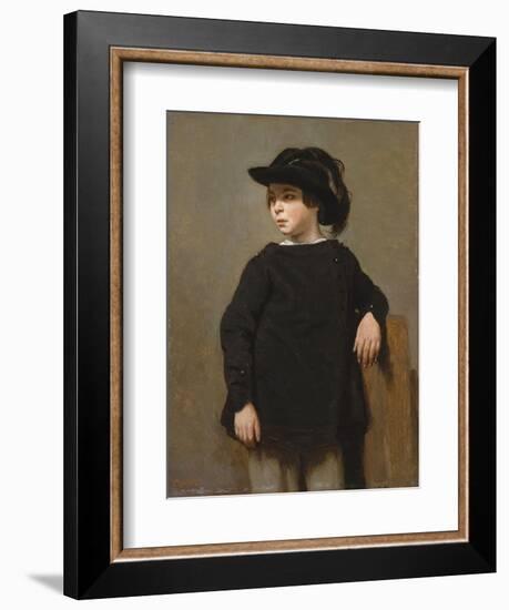 Portrait of a Child, c.1835-Jean Baptiste Camille Corot-Framed Giclee Print