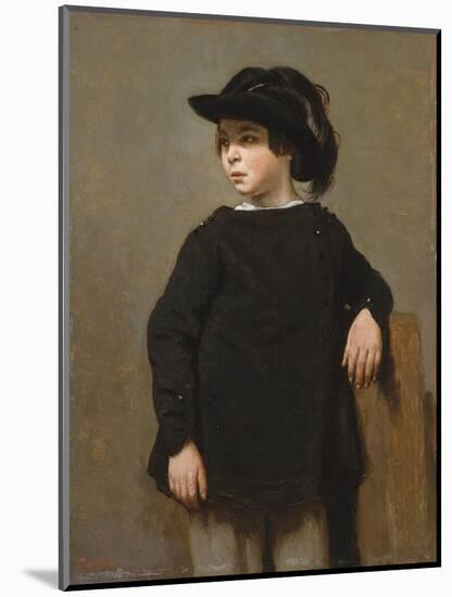 Portrait of a Child, c.1835-Jean Baptiste Camille Corot-Mounted Giclee Print