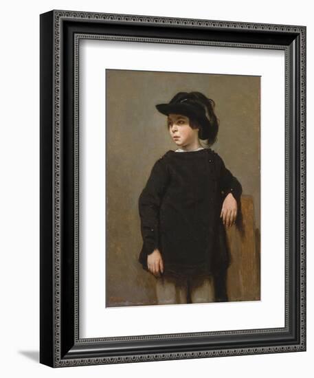 Portrait of a Child, c.1835-Jean Baptiste Camille Corot-Framed Giclee Print