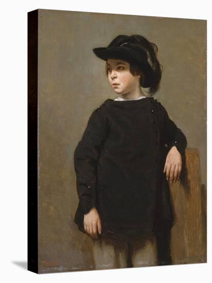 Portrait of a Child, c.1835-Jean Baptiste Camille Corot-Stretched Canvas