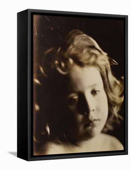 Portrait of a Child, circa 1866-Julia Margaret Cameron-Framed Stretched Canvas