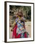 Portrait of a Child Dancer in the Fort, Jodhpur, Rajasthan State, India-Robert Harding-Framed Photographic Print