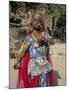 Portrait of a Child Dancer in the Fort, Jodhpur, Rajasthan State, India-Robert Harding-Mounted Photographic Print