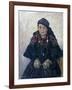 Portrait of a Cossack Woman, 1909-Vasilii Ivanovich Surikov-Framed Giclee Print