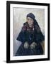 Portrait of a Cossack Woman, 1909-Vasilii Ivanovich Surikov-Framed Giclee Print