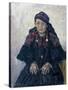 Portrait of a Cossack Woman, 1909-Vasilii Ivanovich Surikov-Stretched Canvas