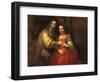 Portrait of a Couple as Figures from the Old Testament, known as 'The Jewish Bride'-Rembrandt van Rijn-Framed Giclee Print