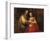 Portrait of a Couple as Figures from the Old Testament, known as 'The Jewish Bride'-Rembrandt van Rijn-Framed Giclee Print