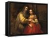 Portrait of a Couple as Figures from the Old Testament, known as 'The Jewish Bride'-Rembrandt van Rijn-Framed Stretched Canvas