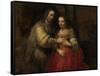 Portrait of a Couple as Isaac and Rebecca, known as 'The Jewish Bride'-Rembrandt van Rijn-Framed Stretched Canvas