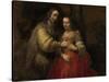 Portrait of a Couple as Isaac and Rebecca, known as 'The Jewish Bride'-Rembrandt van Rijn-Stretched Canvas