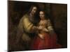 Portrait of a Couple as Isaac and Rebecca, known as 'The Jewish Bride'-Rembrandt van Rijn-Mounted Art Print