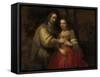 Portrait of a Couple as Isaac and Rebecca, known as 'The Jewish Bride'-Rembrandt van Rijn-Framed Stretched Canvas