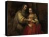 Portrait of a Couple as Isaac and Rebecca, known as 'The Jewish Bride'-Rembrandt van Rijn-Stretched Canvas
