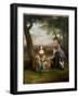 Portrait of a Couple, Possibly Daniel and Mary Swaine of Leverington Hall-Arthur Devis-Framed Giclee Print