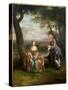 Portrait of a Couple, Possibly Daniel and Mary Swaine of Leverington Hall-Arthur Devis-Stretched Canvas