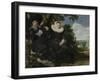 Portrait of a Couple, Probably Isaac Abrahamsz Massa and Beatrix Van Der Laen, C.1622-Frans Hals-Framed Giclee Print