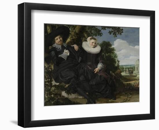 Portrait of a Couple, Probably Isaac Abrahamsz Massa and Beatrix Van Der Laen, C.1622-Frans Hals-Framed Giclee Print