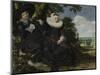 Portrait of a Couple, Probably Isaac Abrahamsz Massa and Beatrix Van Der Laen, C.1622-Frans Hals-Mounted Giclee Print