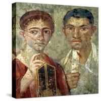 Portrait of a Couple, Thought to be Paquio Proculo and His Wife-null-Stretched Canvas