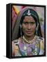 Portrait of a Desert Nomad Gypsy Woman, Rajasthan State, India-Alain Evrard-Framed Stretched Canvas