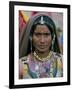 Portrait of a Desert Nomad Gypsy Woman, Rajasthan State, India-Alain Evrard-Framed Photographic Print