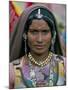 Portrait of a Desert Nomad Gypsy Woman, Rajasthan State, India-Alain Evrard-Mounted Photographic Print