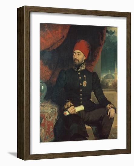 Portrait of a Dignitary in Turkish Costume-George Dawe-Framed Giclee Print