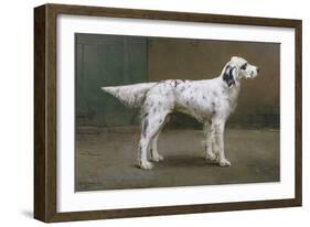 Portrait of a Dog, 1885-Charles Van Den Eycken-Framed Giclee Print