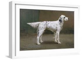 Portrait of a Dog, 1885-Charles Van Den Eycken-Framed Giclee Print