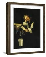 Portrait of a Dreamy Young Man, C. 1656-Michael Sweerts-Framed Giclee Print
