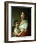 Portrait of A.E. Labzina and Her Foster-Daughter S.A. Mudrova, 1803-Vladimir Lukich Borovikovsky-Framed Premium Giclee Print