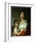 Portrait of A.E. Labzina and Her Foster-Daughter S.A. Mudrova, 1803-Vladimir Lukich Borovikovsky-Framed Premium Giclee Print