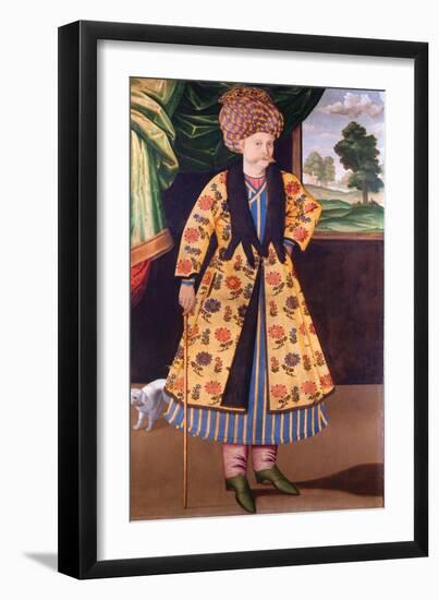 Portrait of a European Gentleman in Turkish Dress-null-Framed Art Print