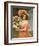 Portrait of a Fair Young Maiden Wearing a Pink Dress-null-Framed Art Print