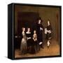 Portrait of a Family, 1656-Gerard Ter Borch the Younger-Framed Stretched Canvas