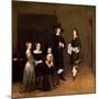 Portrait of a Family, 1656-Gerard ter Borch or Terborch-Mounted Giclee Print