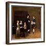 Portrait of a Family, 1656-Gerard ter Borch or Terborch-Framed Giclee Print