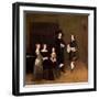Portrait of a Family, 1656-Gerard ter Borch or Terborch-Framed Giclee Print