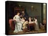Portrait of a Family, 1800-01-Joseph Marcellin Combette-Stretched Canvas
