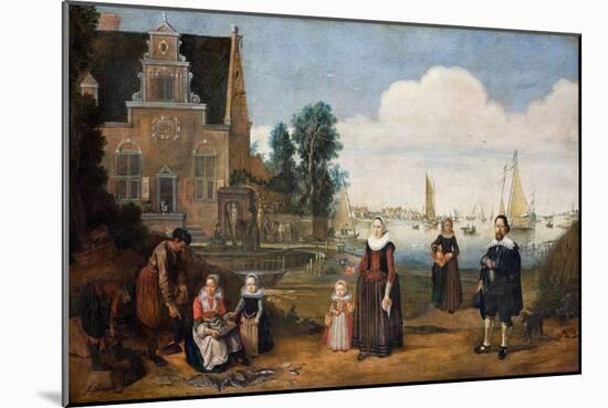 Portrait of a Family, First Third of 17th C-Arent Arentsz-Mounted Giclee Print