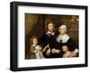 Portrait of a Family, Probably That of Richard Streatfeild, c.1645-William Dobson-Framed Premium Giclee Print