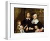 Portrait of a Family, Probably That of Richard Streatfeild, c.1645-William Dobson-Framed Premium Giclee Print