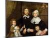 Portrait of a Family, Probably That of Richard Streatfeild, c.1645-William Dobson-Mounted Premium Giclee Print