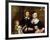 Portrait of a Family, Probably That of Richard Streatfeild, c.1645-William Dobson-Framed Giclee Print